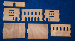Middle East Two Story Building With Removable Roof (MDF) - 15MMDF032-R (Online Order Only)