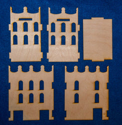 Middle East Three Story Building With Removable Roof (MDF) - 15MMDF024-R (Online Order Only)