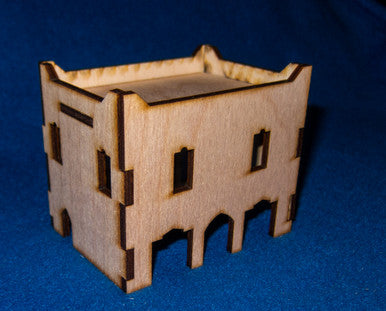 Middle East Two Story Building With Removable Roof (MDF) - 15MMDF018-R (Online Order Only)