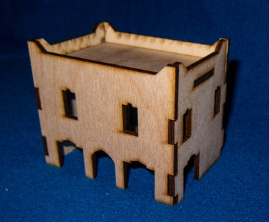 Middle East Two Story Building With Removable Roof (MDF) - 15MMDF018-R (Online Order Only)