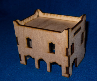 Middle East Two Story Building With Removable Roof (MDF) - 15MMDF018-R (Online Order Only)