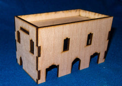 Middle East Two Story Building With Removable Roof (MDF) - 15MMDF019-R (Online Order Only)