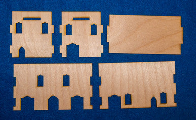 Middle East Two Story Building With Removable Roof (MDF) - 15MMDF019-R (Online Order Only)