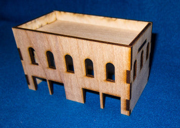 Middle East Two Story Building With Removable Roof (MDF) - 15MMDF021-R (Online Order Only)