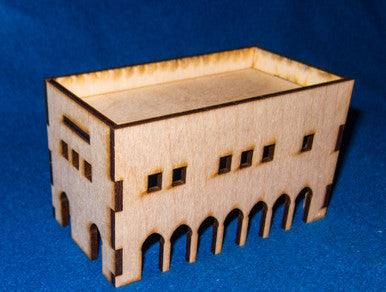 Middle East Two Story Building With Removable Roof (MDF) - 15MMDF017-R (Online Order Only)