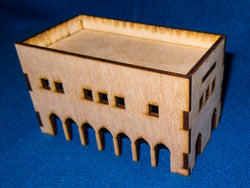 Middle East Two Story Building With Removable Roof (MDF) - 15MMDF017-R (Online Order Only)