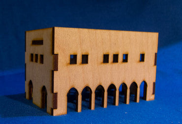 Middle East Two Story Building With Removable Roof (MDF) - 15MMDF017-R (Online Order Only)