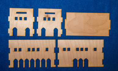 Middle East Two Story Building With Removable Roof (MDF) - 15MMDF017-R (Online Order Only)