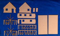 One Story Medium Half Timber House - 28MMDF300 (Online Order Only)