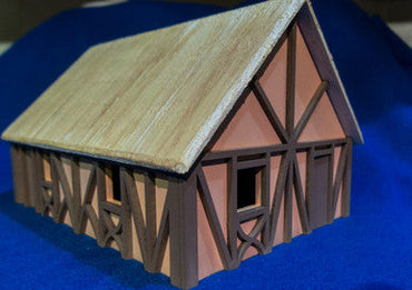 One Story Medium Half Timber House - 28MMDF300 (Online Order Only)