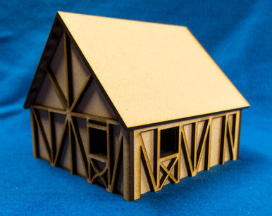 One Story Small Half Timber House  - 28MMDF301 (Online Order Only)