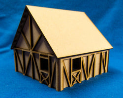 One Story Small Half Timber House  - 28MMDF301 (Online Order Only)