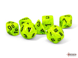 Vortex Mega-hedral Bright Green/black 7-Die Set (Online Only)