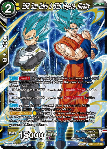 SSB Son Goku & SSB Vegeta, Rivalry (BT21-110) [Wild Resurgence] (ONLINE ORDER ONLY)