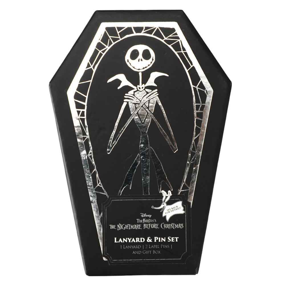 The Nightmare Before Christmas Master of Fright Lapel Pins & Lanyard Coffin Box Set (ONLINE ORDER ONLY)