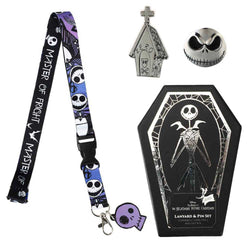 The Nightmare Before Christmas Master of Fright Lapel Pins & Lanyard Coffin Box Set (ONLINE ORDER ONLY)