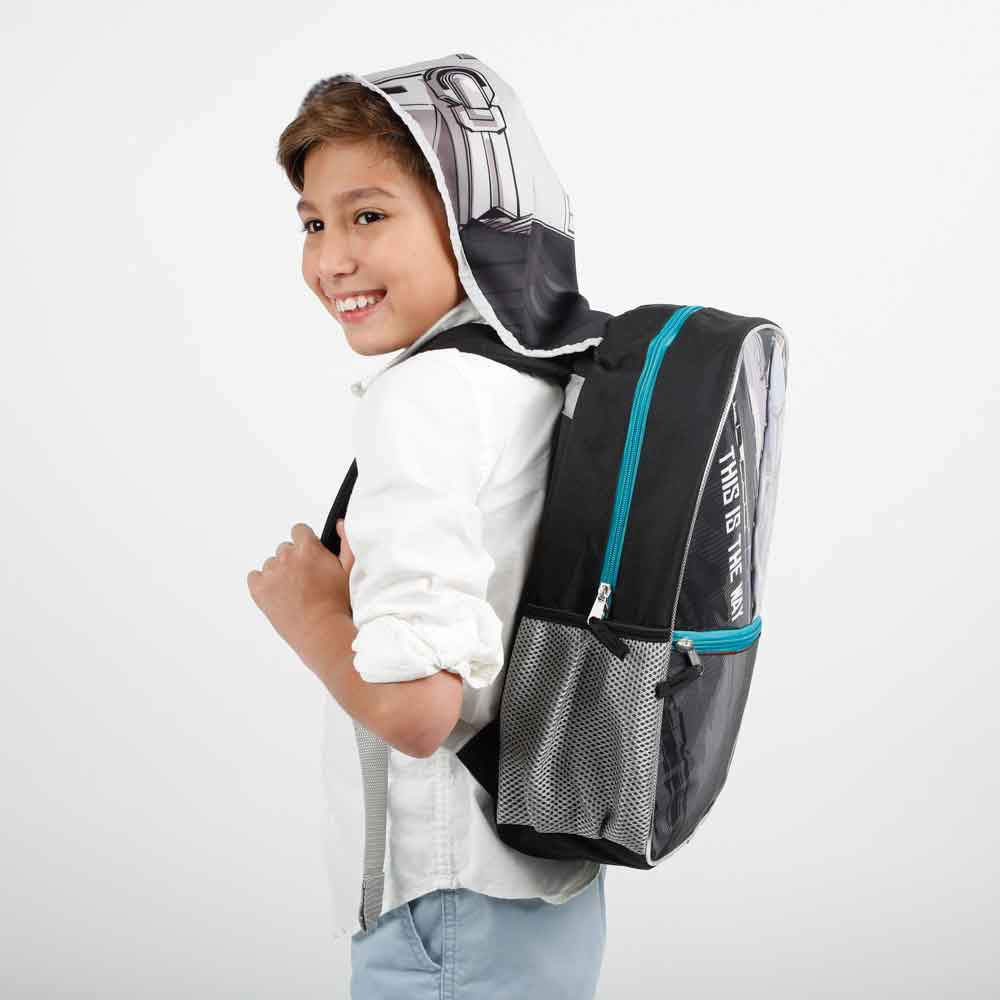 Star Wars: The Mandalorian Kids Hooded Backpack (ONLINE ORDER ONLY)