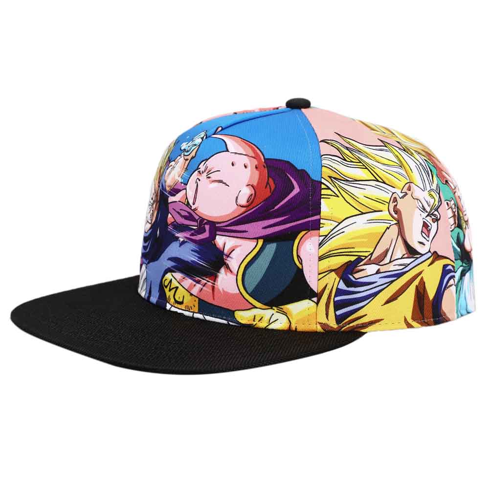 Dragon Ball Z Sublimated Print Flat Bill Snapback (Online Order Only)