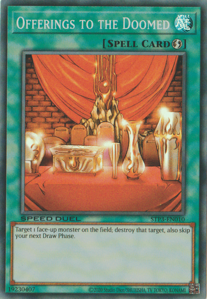 Offerings to the Doomed [STP3-EN010] Super Rare (ONLINE ORDER ONLY)