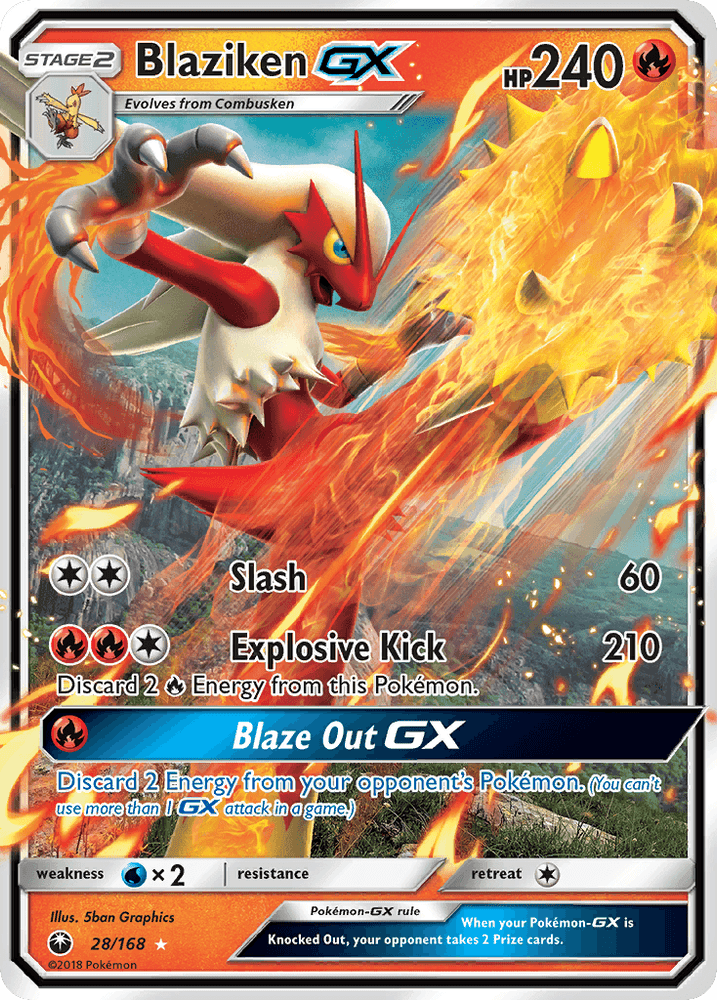 Blaziken GX (28/168) [Sun & Moon: Celestial Storm] (Online Only)