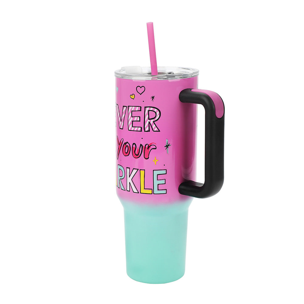 Hello Kitty Never Lose Your Sparkle 40 oz Stainless Steel Tumbler (Online Order Only)