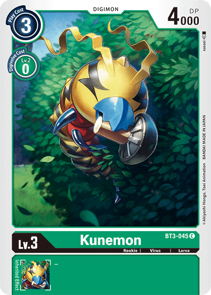 Kunemon [BT3-045] [Release Special Booster Ver.1.5] (ONLINE ORDER ONLY)