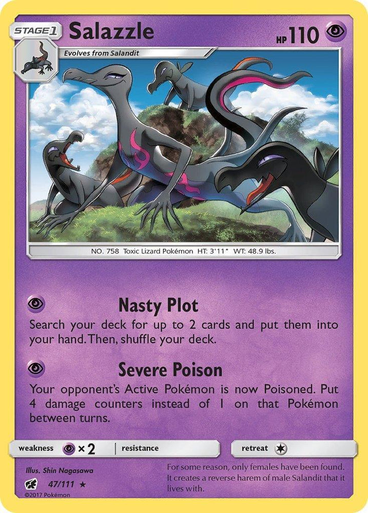 Salazzle (47/111) (Theme Deck Exclusive) [Sun & Moon: Crimson Invasion] (Online Only)