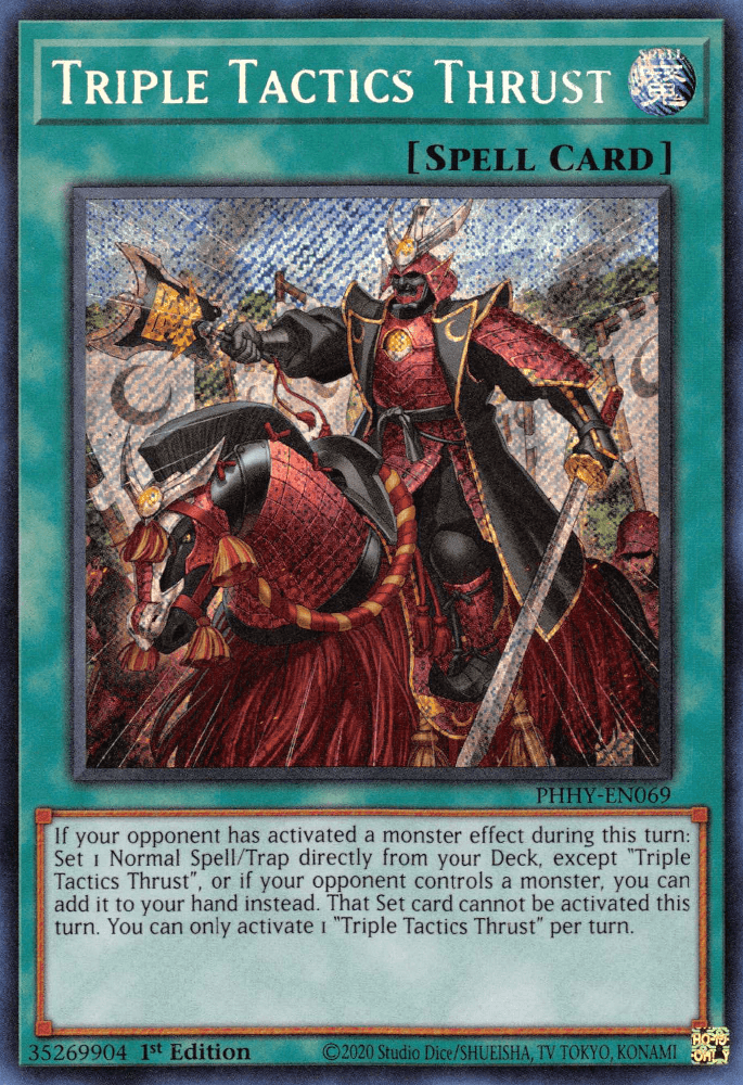 Triple Tactics Thrust [PHHY-EN069] Secret Rare (ONLINE ORDER ONLY)