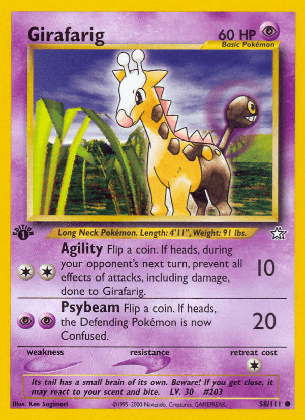 Girafarig (58/111) [Neo Genesis 1st Edition] (Online Only)