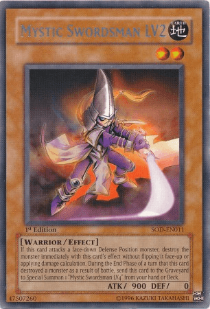 Mystic Swordsman LV2 [SOD-EN011] Rare (ONLINE ORDER ONLY)