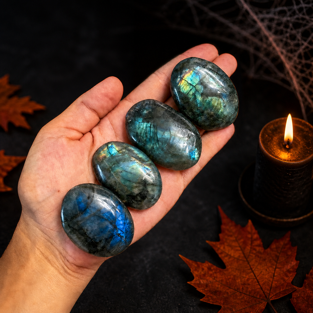 PRETTY Labradorite Palm Stone