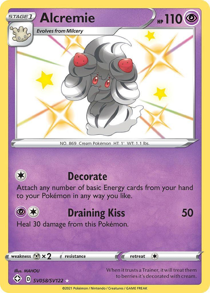 Alcremie (SV058/SV122) [Sword & Shield: Shining Fates] (Online Only)