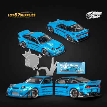 MicroTurbo Custom 180SX Pandem Rocket Bunny Baby Blue 1:64 MT6407C2 (ONLINE ORDER ONLY)