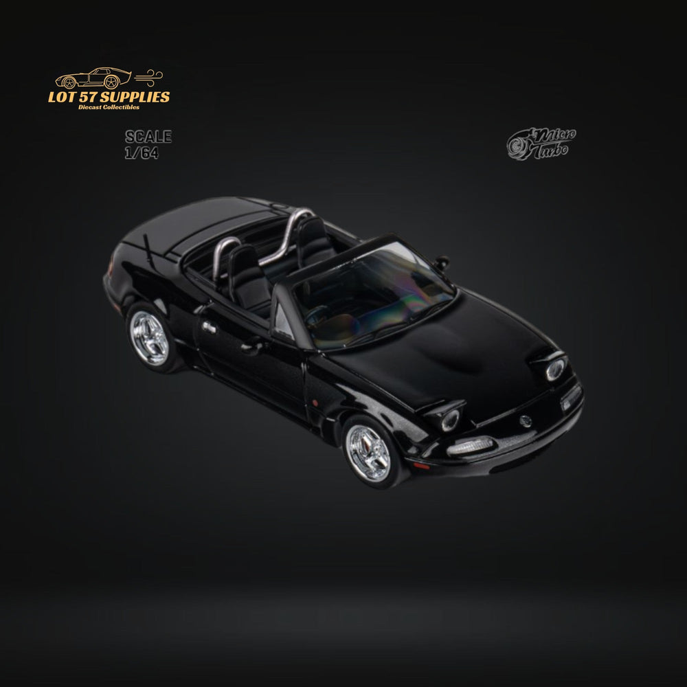 MicroTurbo Eunos Roadster MX-5 Customized Metallic Black 1:64 Limited to 1,000 Pcs (ONLINE ORDER ONLY)
