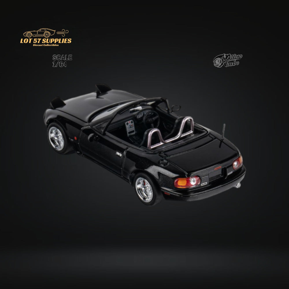 MicroTurbo Eunos Roadster MX-5 Customized Metallic Black 1:64 Limited to 1,000 Pcs (ONLINE ORDER ONLY)