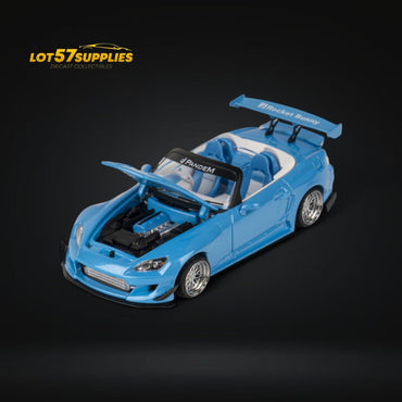 (Pre-Order) Microturbo S2000 Custom Rocket Bunny in Metallic Blue 1:64 (ONLINE ORDER ONLY)