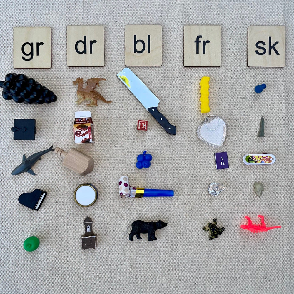 Bag Full of Blends Objects Kit (dr, bl, fr, sk, gr)  with Wooden Tiles (ONLINE ORDER ONLY)