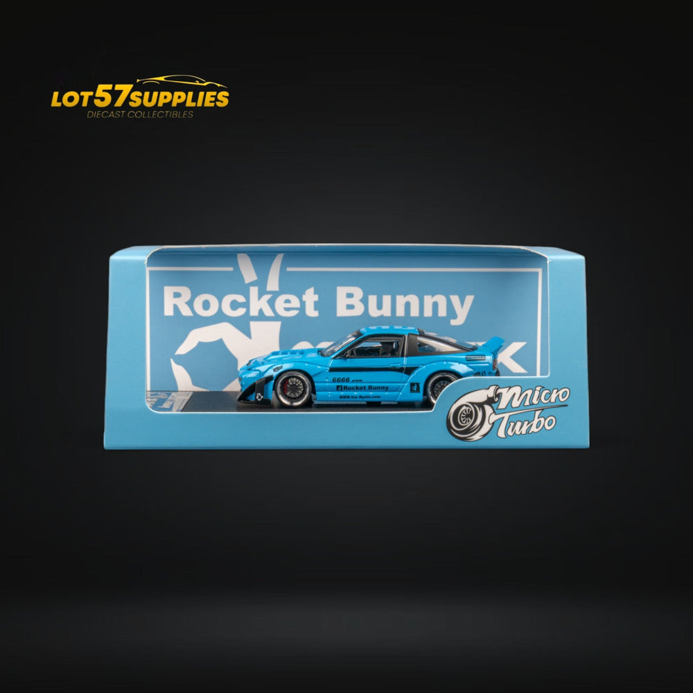 MicroTurbo Custom 180SX Pandem Rocket Bunny Baby Blue 1:64 MT6407C2 (ONLINE ORDER ONLY)