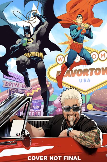Batman Superman Worlds Finest #37 D Dan Mora Guy Fieri Cameo Variant (03/19/2025) Dc (ONLINE ORDER ONLY)