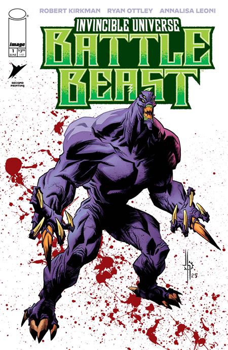 Invincible Universe Battle Beast #1 2nd Print B Jason Howard Variant (06/11/2025) Image (ONLINE ORDER ONLY)