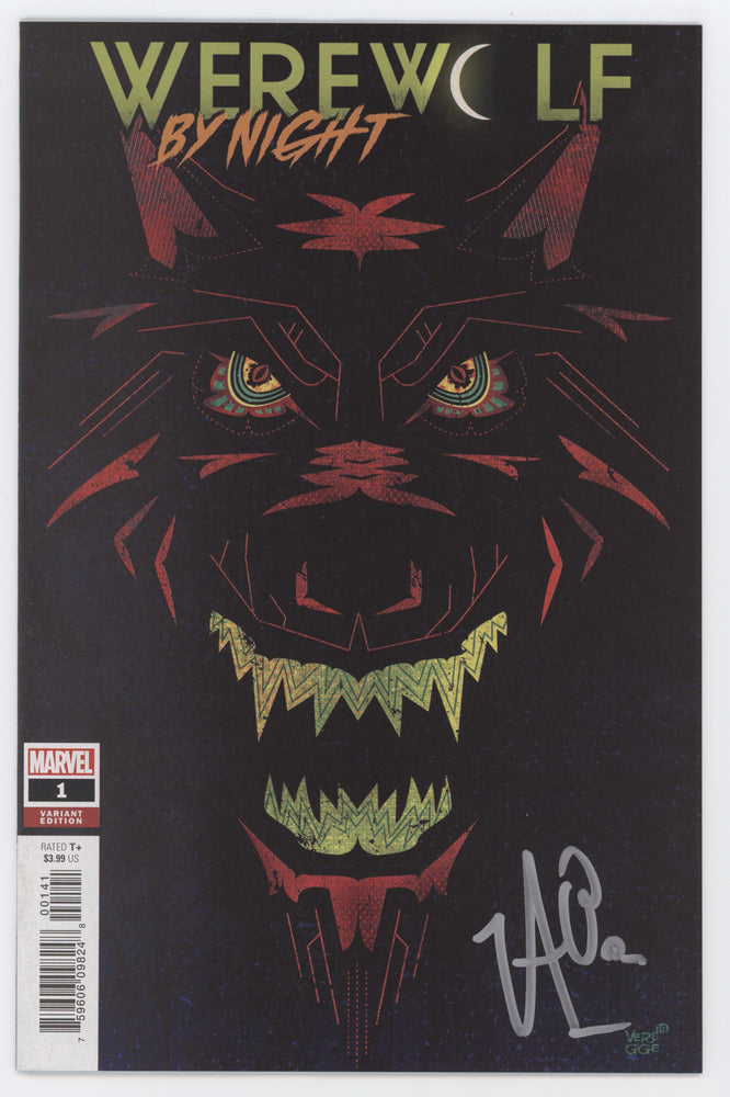 Werewolf By Night #1 B (Of 4) Marvel 2020 Jeffrey Veregge Variant NM Signed Taboo Black Eyed Peas COA (ONLINE ORDER ONLY)