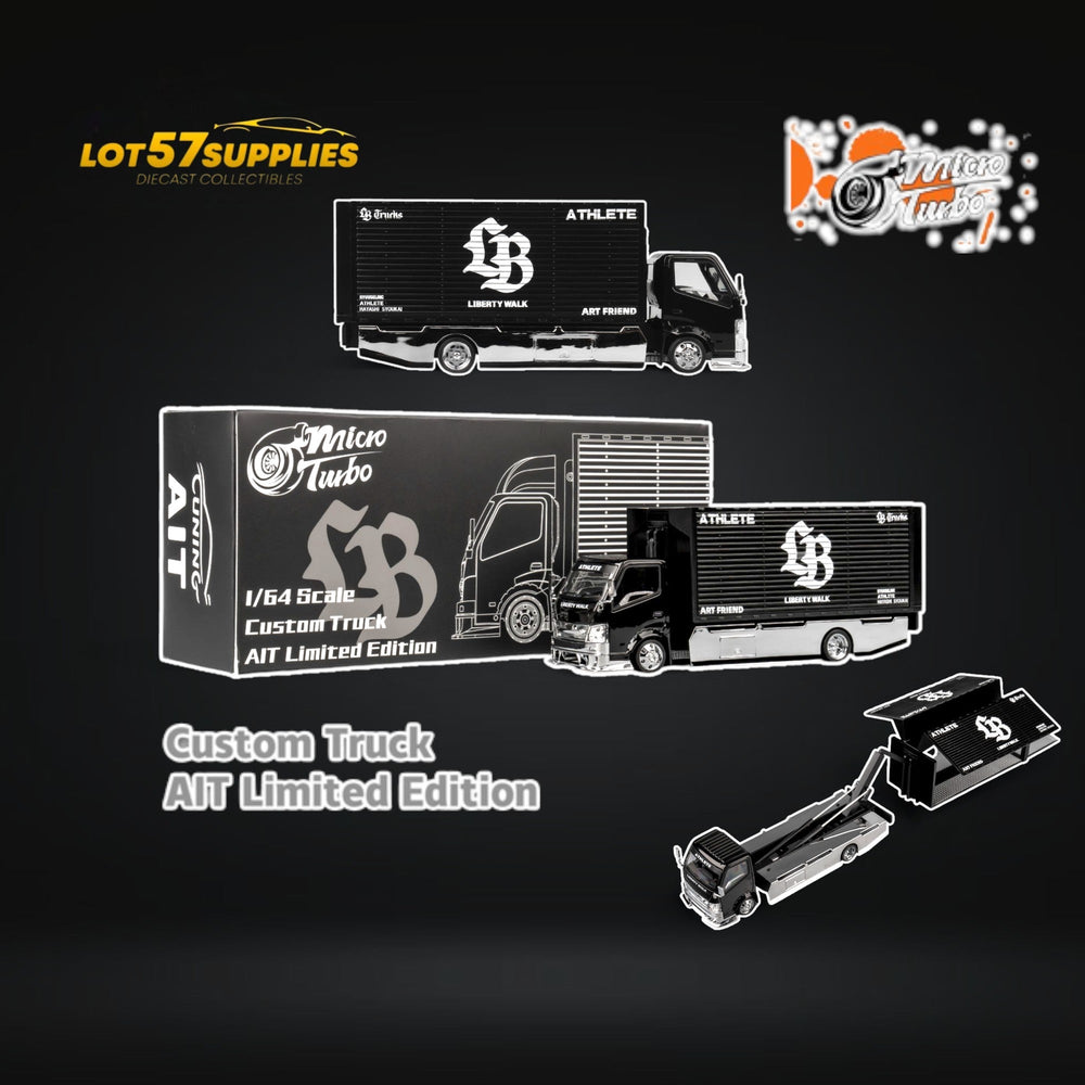 MicroTurbo HINO 300 Custom Box Truck AIT Limited Edition 1:64 (ONLINE ORDER ONLY)