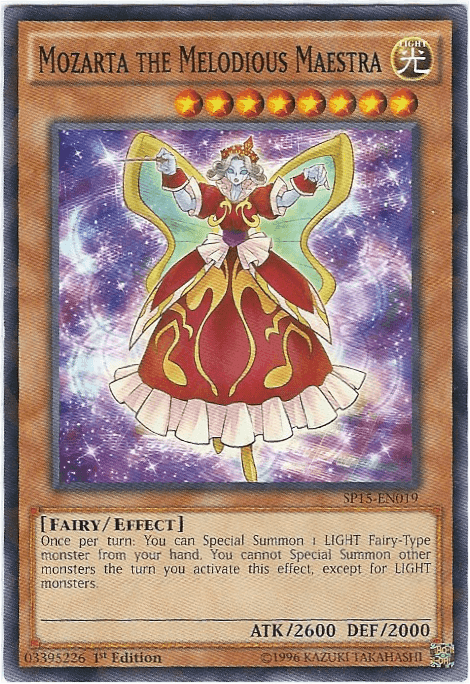 Mozarta the Melodious Maestra [SP15-EN019] Shatterfoil Rare (ONLINE ORDER ONLY)
