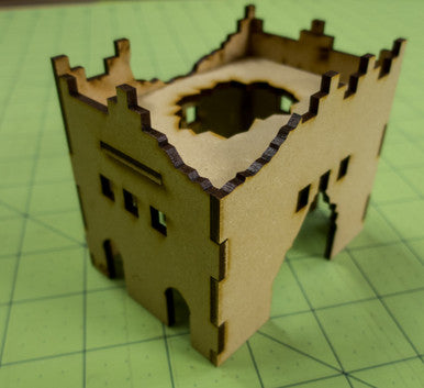 Middle East Two Story Building (MDF) - 15MMDF016-D (Online Order Only)