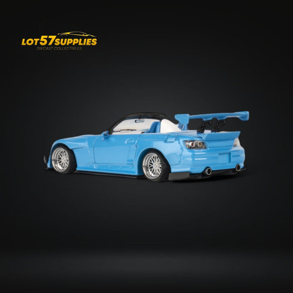 (Pre-Order) Microturbo S2000 Custom Rocket Bunny in Metallic Blue 1:64 (ONLINE ORDER ONLY)