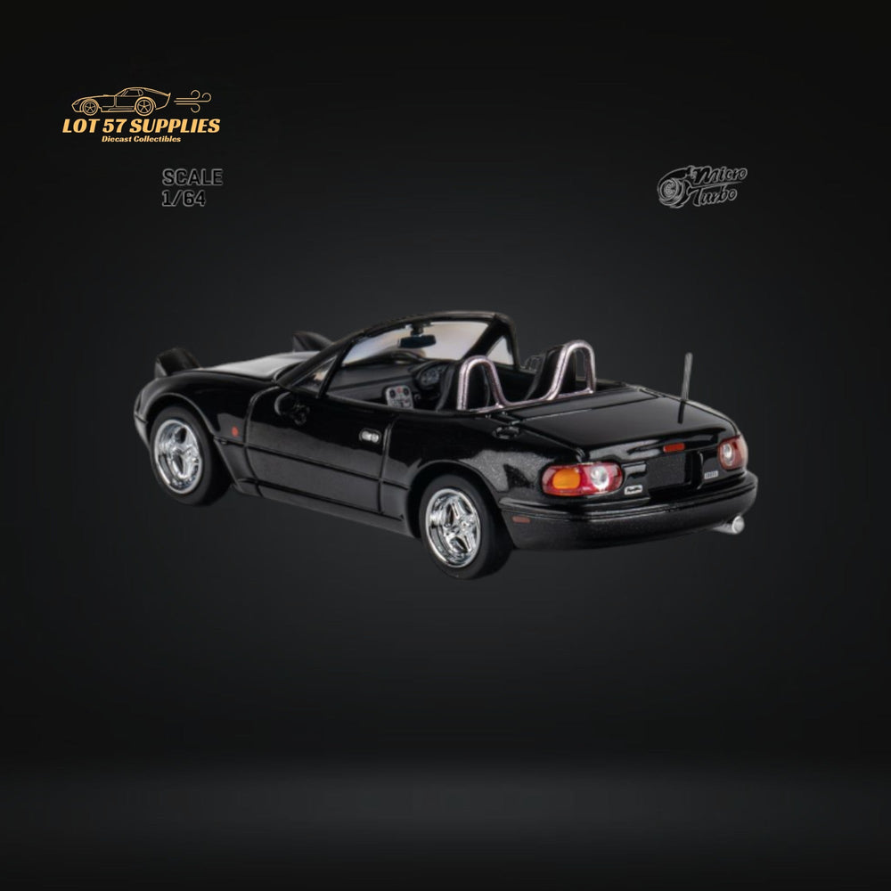 MicroTurbo Eunos Roadster MX-5 Customized Metallic Black 1:64 Limited to 1,000 Pcs (ONLINE ORDER ONLY)