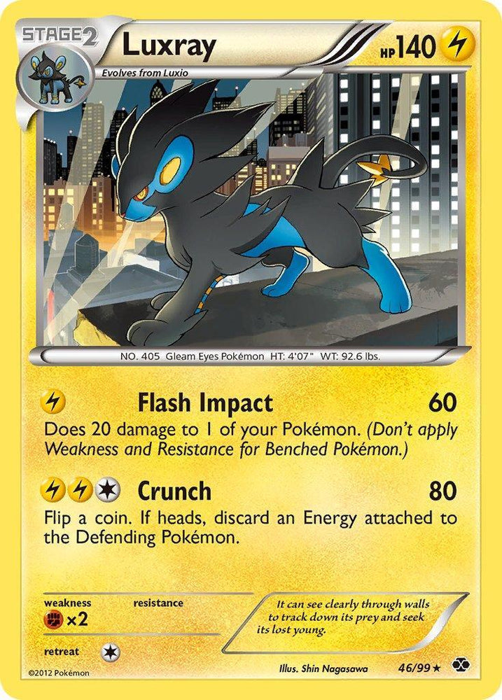 Luxray (46/99) (Cracked Ice Holo) (Blister Exclusive) [Black & White: Next Destinies] (Online Only)