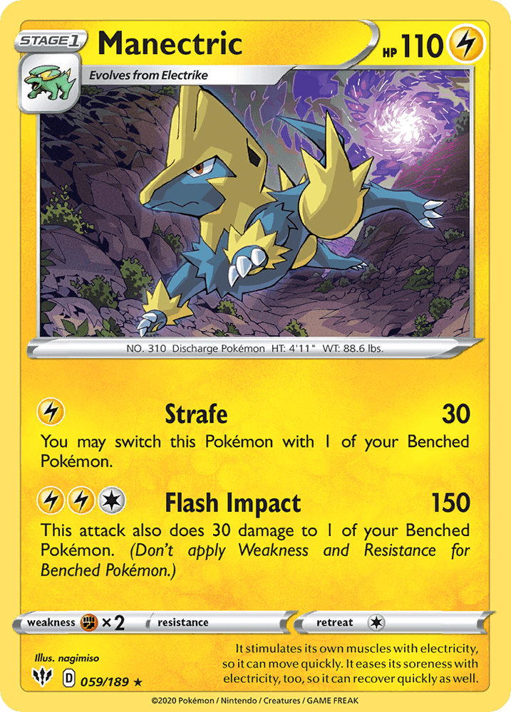 Manectric (059/189) [Sword & Shield: Darkness Ablaze] (Online Only)