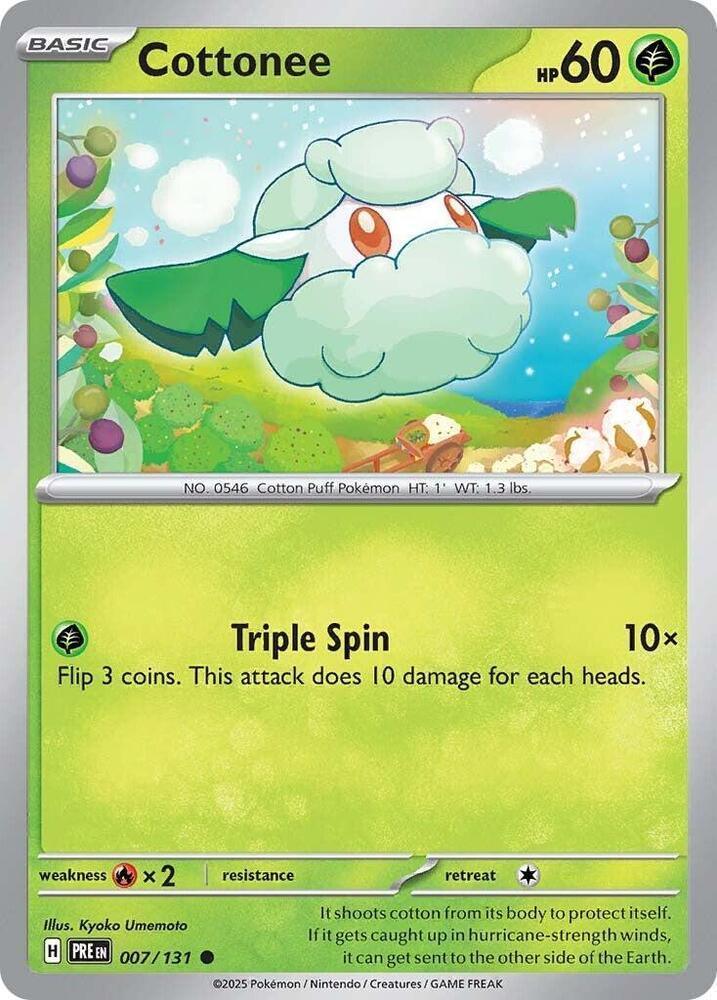 Cottonee (007/131) [Scarlet & Violet: Prismatic Evolutions] (Online Only)