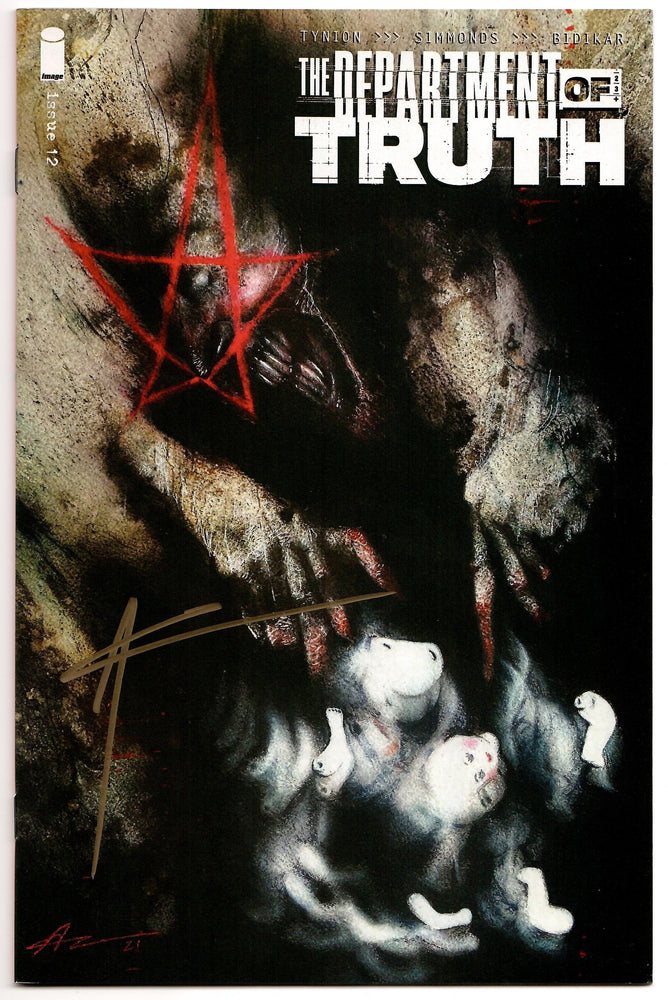 Department Of Truth #12 C Aaron Campbell SIGNED Variant (Mr) (08/25/2021) Image (ONLINE ORDER ONLY)